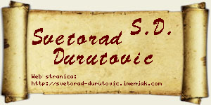 Svetorad Durutović vizit kartica
